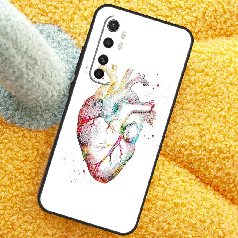 Чехол-анатомия человеческого сердца для Xiaomi 13T 14T 15T 14 15 Ultra 17 Pro Max Чехол для POCO F8 F7 X7 Pro F5 F6 X5 X6