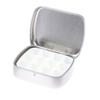 1PCS Small Empty Metal Tin Silver Black Rectangular Flip Storage Box Case Organizer for Money Coin Candy Key Container Jar Cans