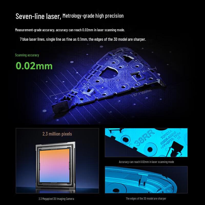 3D-сканер CREALITY CR-Scan Raptor SE, китайская вилка (адаптер в комплекте)