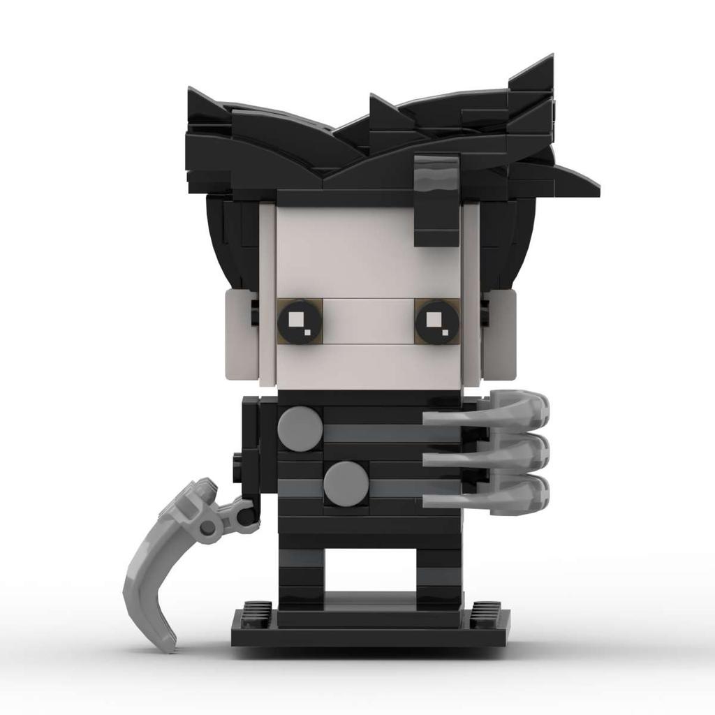 Building Block Compatible With 14635 Scissor Hand Edward, Puzzle Building Block Set, Square Head Boy Series