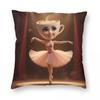 Наволочка для подушки Ballerina Cappucina Итальянский мем Brainrot Напечатанная полиэстеровая наволочка Декоративная наволочка для декоративной подушки Дом
