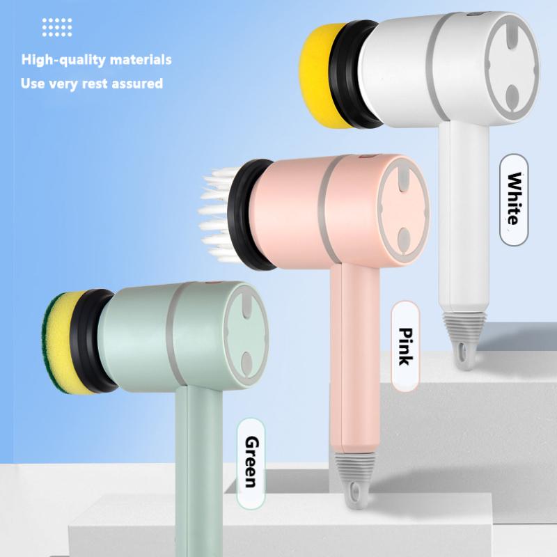 Электрическая щетка для чистки, автоматическая беспроводная щетка для мытья посуды, перезаряжаемая от USB, кухня