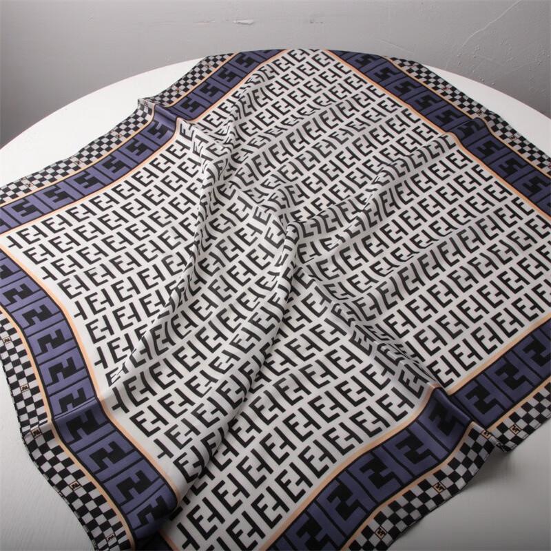 Women's Robin Print Chiffon Square Scarf