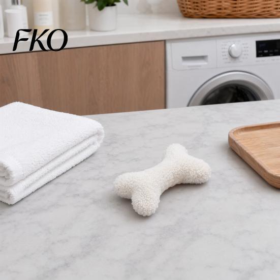 Sound Producing Dog Toy Plush Squeaky Bone Toy, Soft Lamb Wool Chewing with Built-in Sound, Washable Interactive Fetch Chew for Small Medium