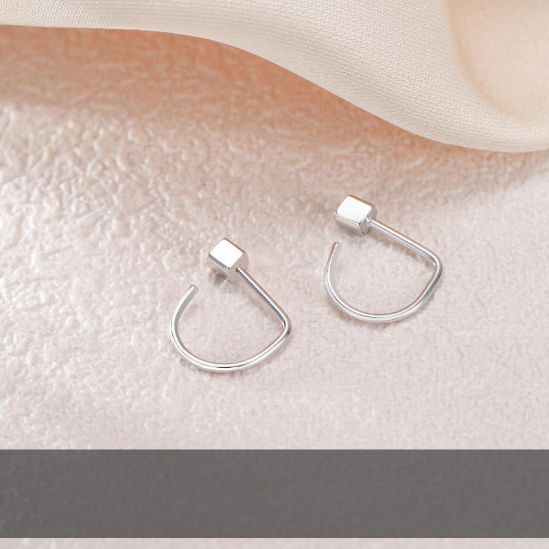 Корейский инс ветер Дуду круглые серьги-крючки для ушей серьги с темпераментом холодного ветра для сна можно свободно снимать нишевые серьги женские
