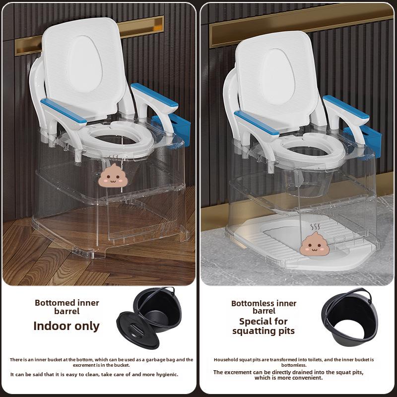 Portable Adult & Elderly Deodorant Toilet Stool for Home