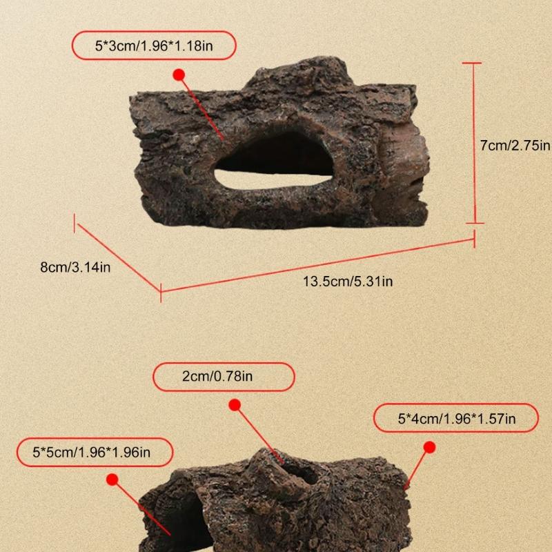 Life Like Basking Platform For Reptiles Tanks Decoration Nonslip Easy Maintenance Design Climbing Toy for Terrariums