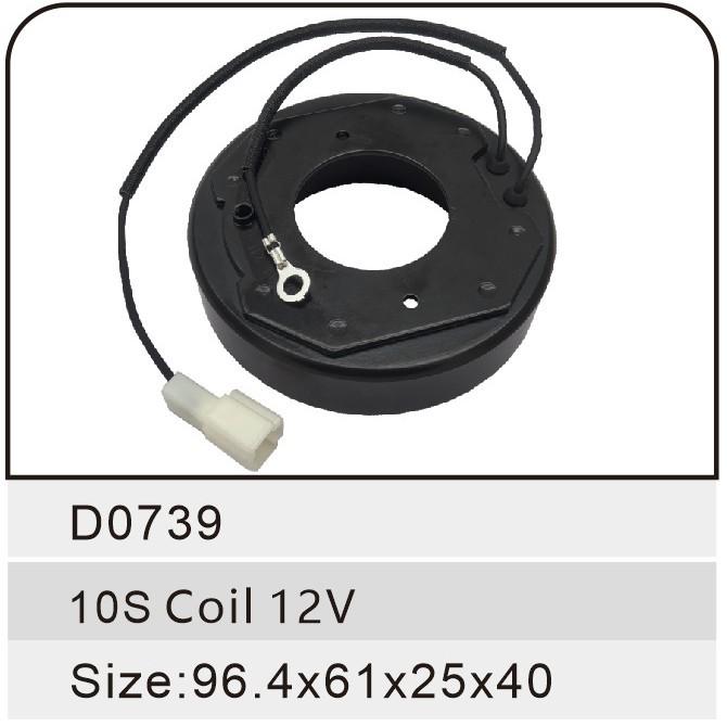 Automotive AC Compressor Electromagnetic Clutch for 10S Two-Wire White Square Plug Coil.