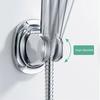 No Punching Shower Base Self-adhesive Wall-mounted Anti-slip Great Load Bearing Adjustable Angle Handheld Shower Head Holder Bracket
