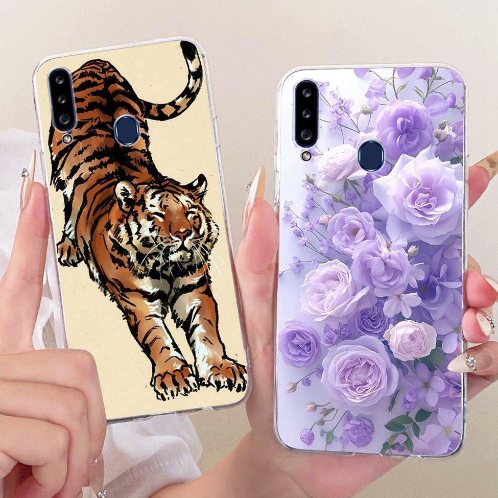Clear Cover For Samsung A20s Case SM-A207F Cute Fashion Butterfly Funny Painted Casing For Samsung Galaxy A20s SM-A207M SM-A2070