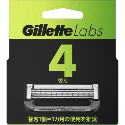 Отшелушивающее мыло Gillette Labo, 4 сменных лезвия Мужские сменные лезвия Бритвы для мужчин Поместите использованное лезвие в пустой футляр для лезвий и