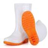 Aote Ta Rain Tube Rain Shoes Men's 6 White Middle Help Food Hygiene Rain Boots Labor Insurance Waterproof Shoes