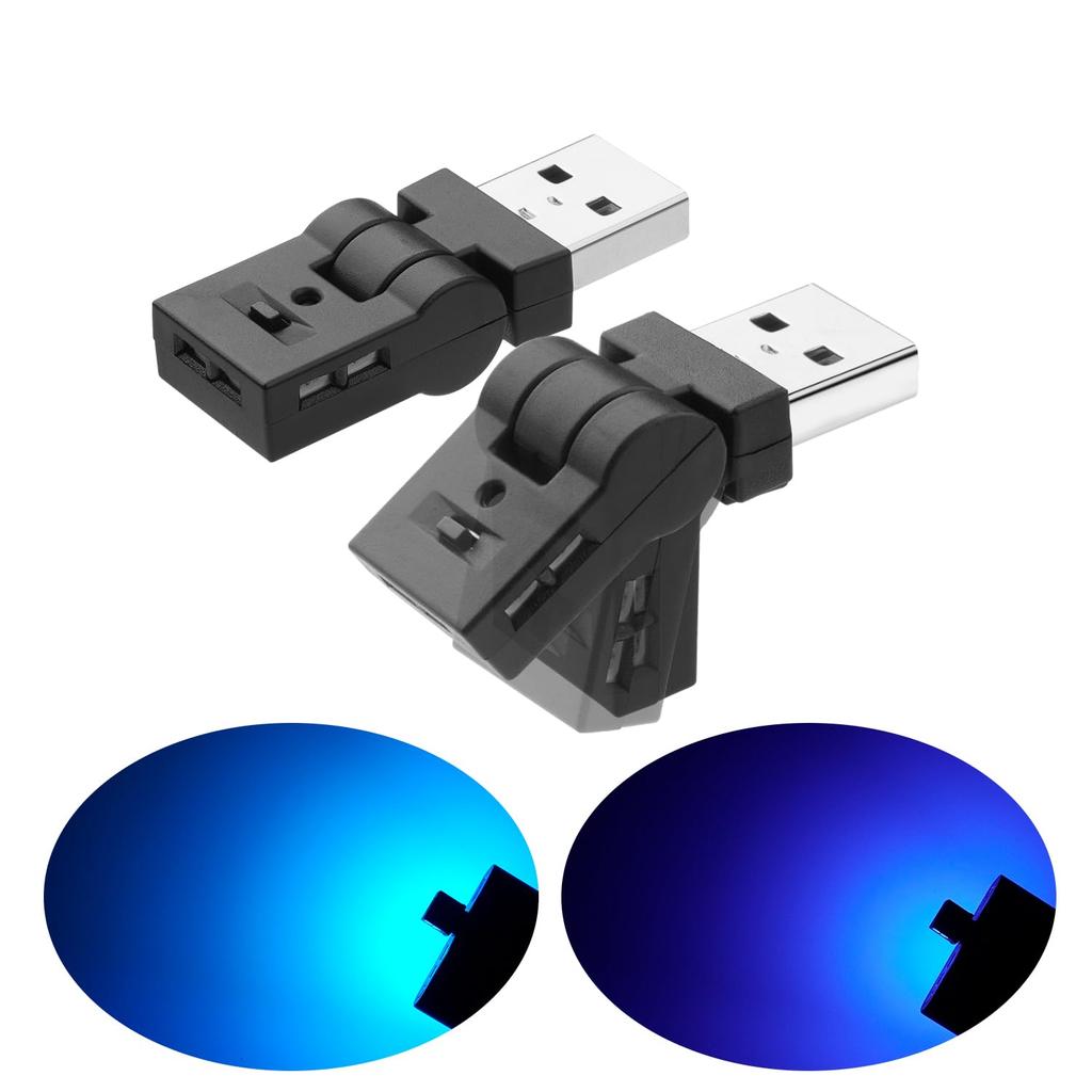 GIMUYA Swing USB LED Car 8 Auto Memory Ambient RGB USB Mini Compact and Easy 1 Piece Light, Type-A, Colors, 180° Swivel, On, Dimmable, Function,
