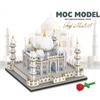 Креативные строительные блоки Тадж-Махал Знаменитое здание Новые семь чудес света MOC украшенный нано-кирпич игрушка в подарок