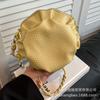 Niche Design Bag Women's Summer Versatile 2025 New Fashion Shoulder Messenger Bag Korean Version Pleated Bag Small Round Bag