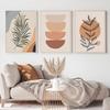 Абстрактные геометрические линии листьев, современные постеры, холст, картина, настенная художественная печать, картина для спальни, гостиной, интерьера, домашнего декора