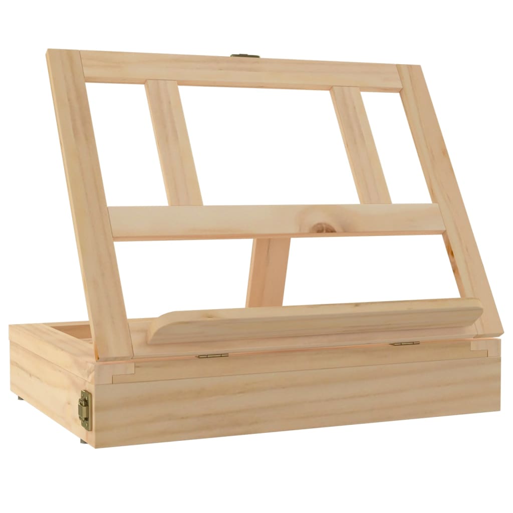 Table Easel with Drawer 33.5 x 25.5 x 7 cm Solid Pine Wood