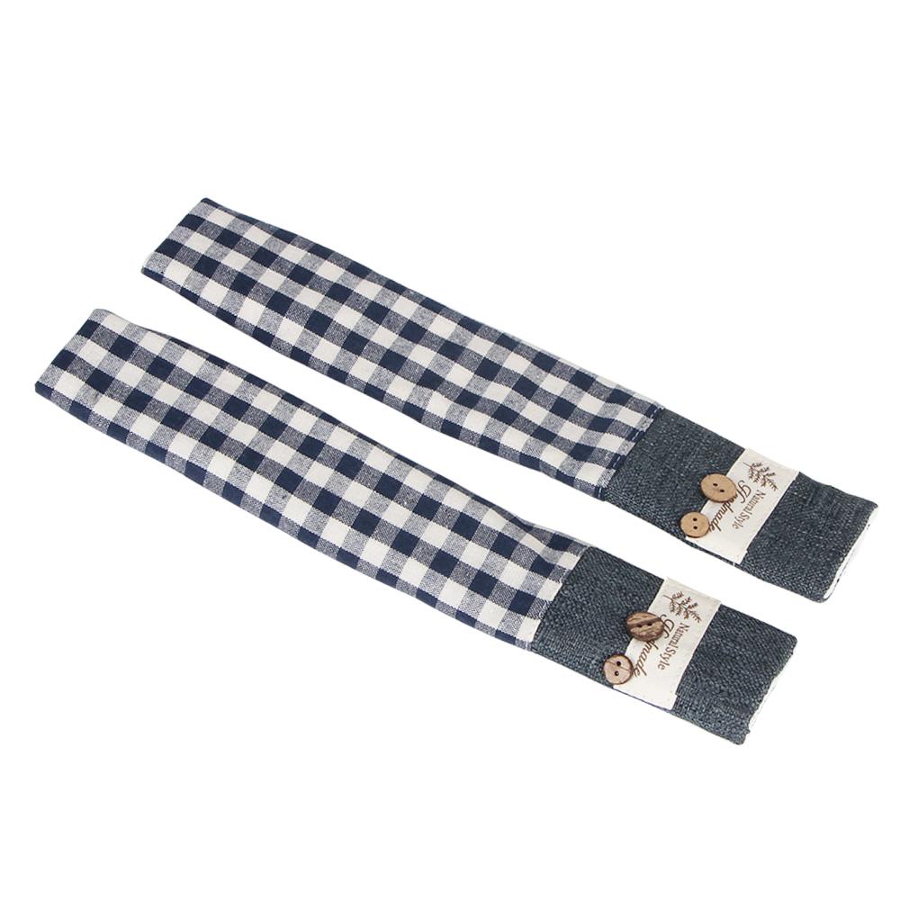 Кухонная техника 1 пара ручек для дверцы духовки, защитные перчатки для защиты от скольжения, чехол для ручки двери холодильника из хлопка