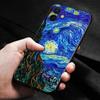 Чехол для телефона для Iphone 14 14 13 12 11 Pro Max Xs Max Xr X 7 8 Plus 12 Mini 6s, силиконовый черный корпус, Ван Гог, звездное небо, искусство