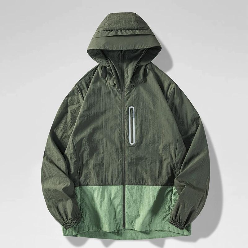 Unisex Waterproof Sun Protective Jacket UPF 50+ UV Blocking Quick-Dry Breathable Windbreaker for Hiking Camping Climbing