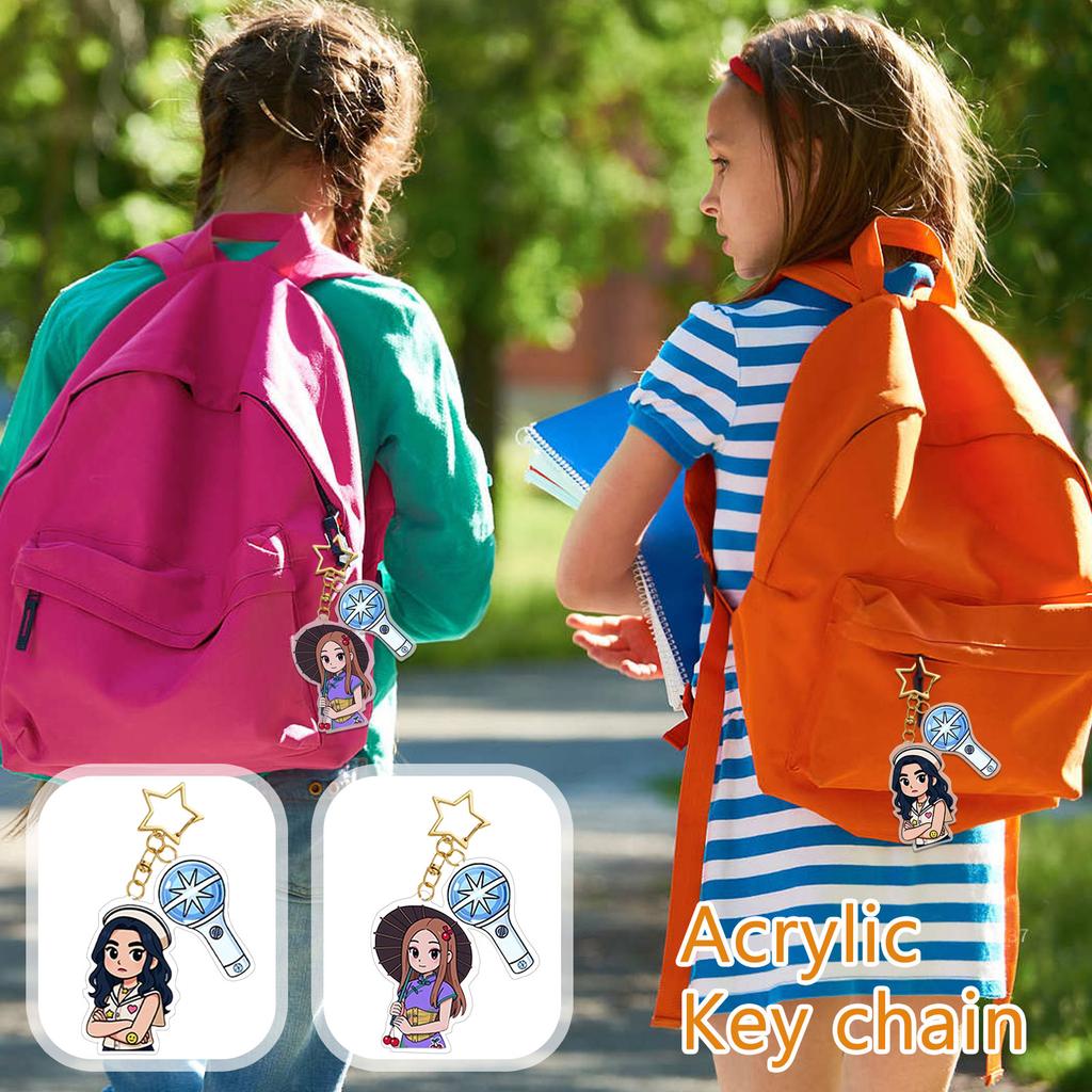 Girls Group Acrylic Keychain New Bag Pendant Accessories Jewelry