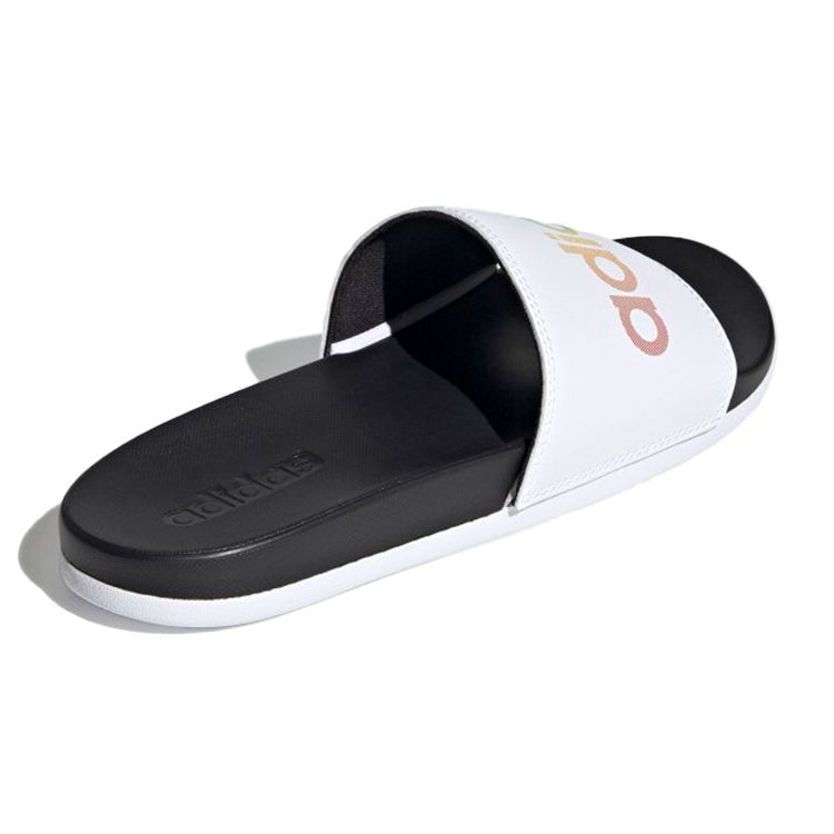 adidas Кроссовки Adilette Comfort Slide White Multi Unisex Core-Black Cloud-White H02488