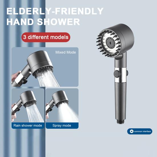 3-режимная ручная душевая лейка высокого давления для расслабляющего душа Силиконовые насадки