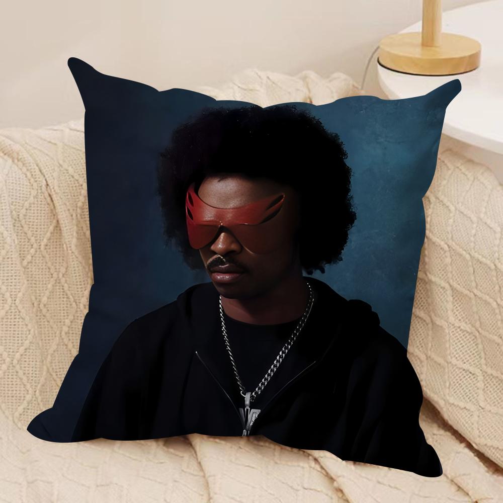La Ffeves Singer Cool Cushion Cover Silky Short Plush Invisible Zipper Dustproof Sofa Pillow Case For Home Decor