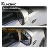 LHD RHD For Ford Kuga 2013 2014 2015 2016 2017 2018 2019 ABS Carbon Style 2Pcs Car Rearview Mirror Rain Eyebrow Trim Accessories