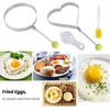 Omelette Mold Stainless Steel Egg Rings Non-Stick Love Star Flower Fried Egg Mold Pancake Shaper Kitchen Gadgets