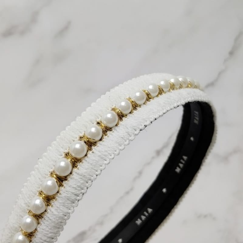 MAIA Жемчужная повязка на голову