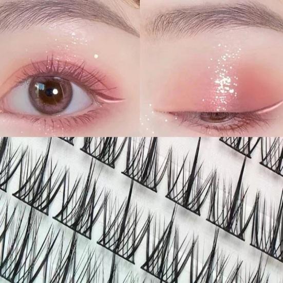1 набор накладных ресниц, естественный вид, пушистые, многоразовые, женские, индивидуальные, накладные ресницы, инструменты для макияжа на сцене и вечеринке