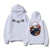 Anime Jujutsu Kaisen Double Sided Print Hoodie Unisex Women Vintage Oversized Loose Hoodie Tops Unisex Inumaki Toge Hooded Sweatshirt
