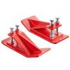 Tractor Bucket Protector, 2PCS Heavy Duty Steel Bucket Edge Protectors, Edge Tamer Anti-Skid Device with Double Hexagon Lock Nuts and Bolts, for Snow,