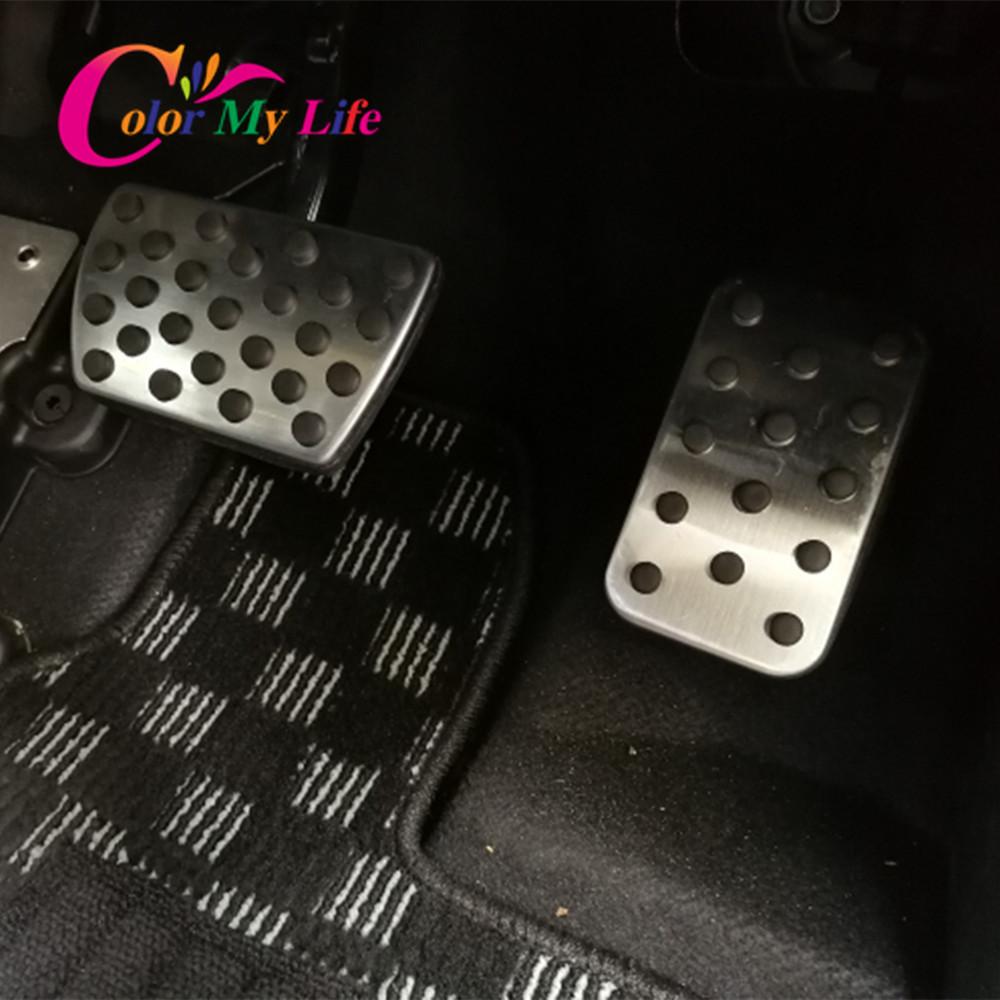 Color My Life автомобильный Стайлинг из нержавеющей стали, автомобильный чехол для педали газового тормоза, накладка на педали автомобиля для Honda CR-V CRV CR V 2017
