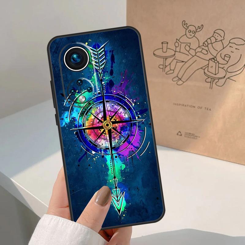 Карта мира Компас Морской Для Чести Магический 8 Pro 5 6 7 Lite Чехол Для Honor Win RT 200 400 50 70 90 X8b X9a X9b X9c X9d