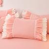 2pcs Solid Color Pillowcases Home Bedding Decorative Pillow Cover Wedding Super Soft Pillow Case