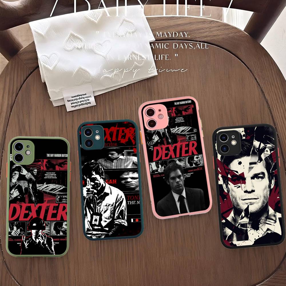 Чехлы для телефона Декстер Морган Для IPhone 16 15 14 Plus 13 12 11 Pro Max Матовый Мягкий Бампер Чехол для телефона