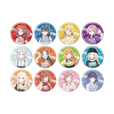 Gakuen Idolmaster 05 Уличный стиль. [Оригинальная иллюстрация] Голографическая значок-консервная банка [57 мм] Набор из 12 шт.