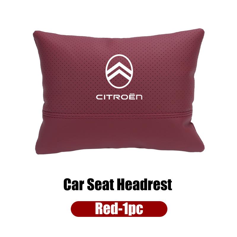 Car Seat Hanging Headrest Leather Neck Pillow Head Protector Accessories For Citroen C4 C3 C5 C1 C2 C-Elysee Berlingo Picasso