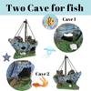 Fish Tank Decoration, Resin Shipwreck Fish Tank Decoration, Large Shipwreck Aquarium Decoration, Betta Fish Tank Accessories, Shipwreck Fish Hideout