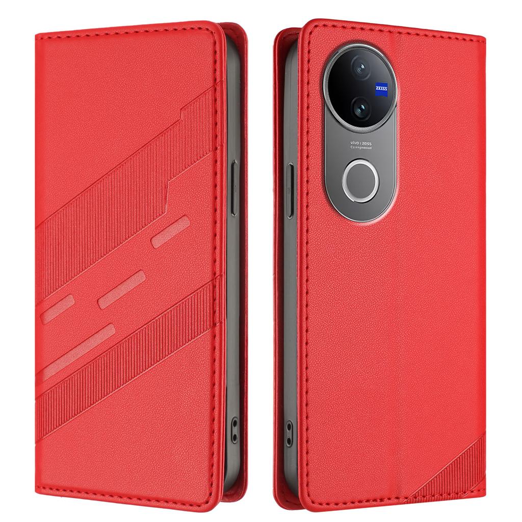 Для vivo V50 5G Чехлы для телефонов Панк-стиль Тисненый Кошелек Подставка Кожаный чехол