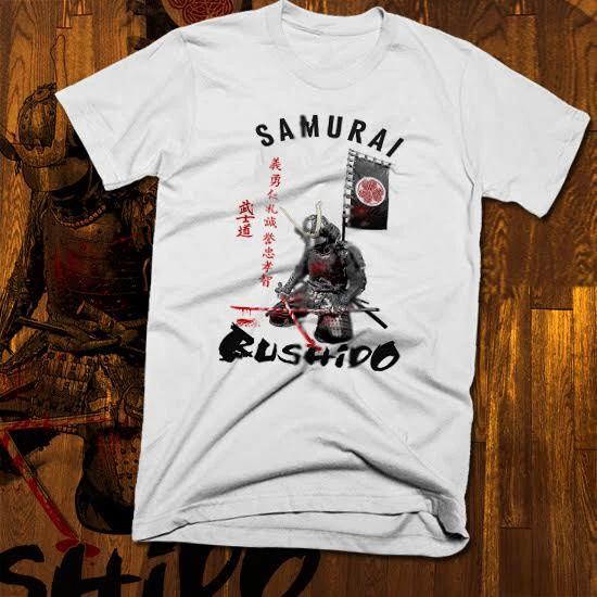 Samurai T-shirt Tops Tees Unisex Japanese Bushido Code kill Bill Hattori Hanzo Katana Japan, new