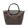 Сумка-тоут Le Pliage Green с принтованным логотипом, нейлоновая, маленькая, женская, цвет Грязь L1621919813