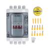 DC Miniature Circuit Breaker Box 2 In 2 Out PV Solar Disconnect Switch Power Distribution UV Proof IP65 Waterproof 500V