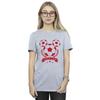 Disney Womens/Ladies Mickey Football Head Cotton Boyfriend T-Shirt