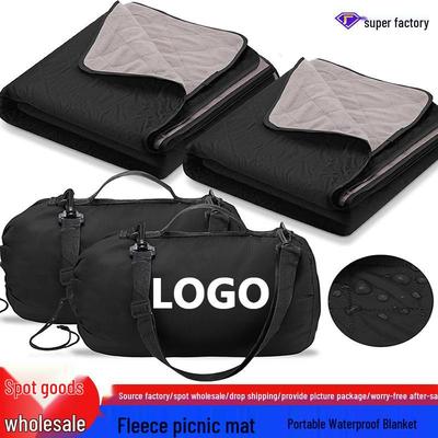 Очень большое водонепроницаемое флисовое одеяло для пикника - Портативное, влагостойкое и многофункциональное для кемпинга и путешествий