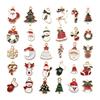 30PCS Christmas DIY Gold Plated Enamel Charm for Making Jewelry Necklaces Bracelets Earrings