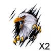 Набор наклеек с орлом для автомобилей и мотоциклов, Левый, 2