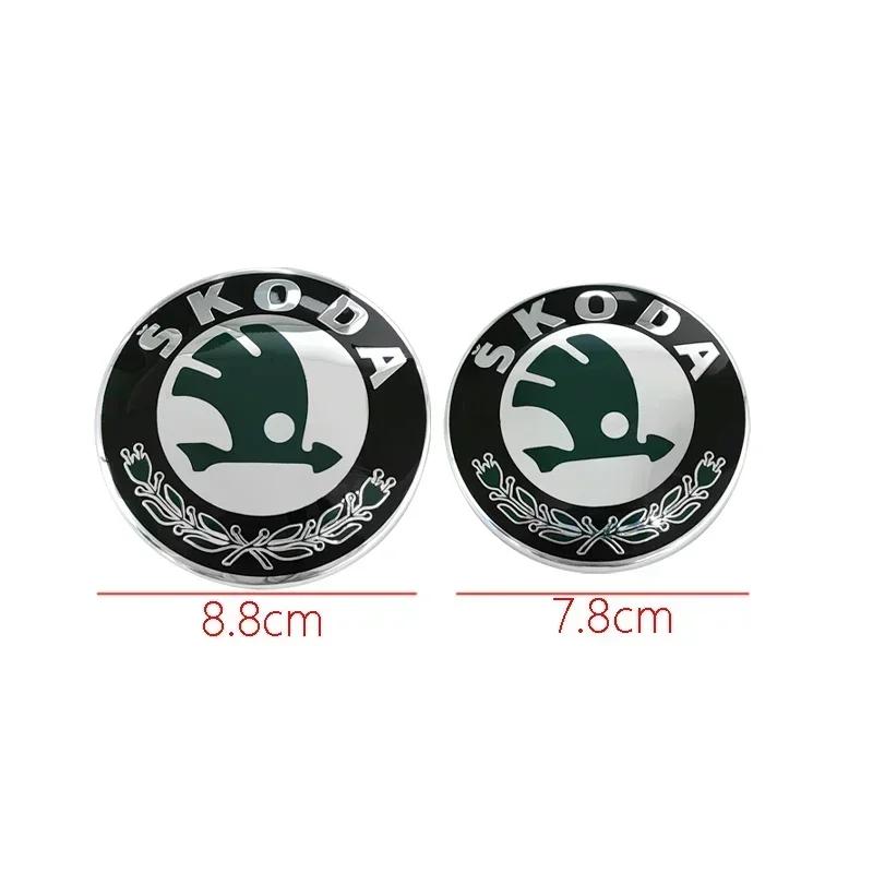 Car Sticker 2025 New Car Rear Front Emblem Trunk Badge Sticker for Skoda Kodiaq Karoq 2 A7 Tour VRS Superb Octavia Yeti Fabia 1